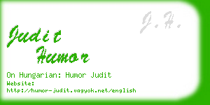 judit humor business card
